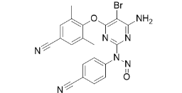 Etravirine Nitroso impurity ;Etravirine Nitroso impurity N-(4-amino-5-bromo-6-(4-cyano-2,6-dimethylphenoxy)pyrimidin-2-yl)-N-(4-cyanophenyl)nitrous amide