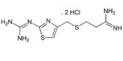 Famotidine EP Impurity A; Famotidine USP RC A ;3-[[[2-[(Diaminomethylene)amino]thiazol-4-yl]methyl]sulphanyl]propanimidamide dihydrochloride |  88061-72-7