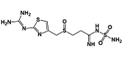Famotidine Sulfoxide ; 3-[[[2-[(Diaminomethylene)amino]-thiazol-4-yl]methyl]sulphinyl]-N-sulphamoylpropanamide |
