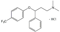 Fluoxetine N-Methyl (HCl) ; N,N-Dimethyl-3-phenyl-3-(4-(trifluoromethyl)phenoxy)propan-1-amine hydrochloride ; 885101-12-2 (HCl)
