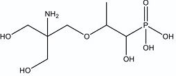 Fosfomycin Tromethamine EP Impurity B; (2-(2-Amino-3-hydroxy-2-(hydroxymethyl)propoxy)-1-hydroxypropyl) phosphonic acid; 1262243-11-7