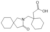 Gabapentin EP Impurity D ;Gabapentin USP Related Compound D ; (1-(3-Oxo-2-aza-spiro[4.5]dec-2-ylmethyl)-cyclohexyl)acetic acid | 1076198-17-8