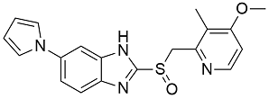 Ilaprazole ; 2-[[(4-Methoxy-3-methyl-2-pyridinyl)methyl]sulfinyl]-6-(1H-pyrrol-1-yl)-1H-benzimidazole; 2-[[(4-Methoxy-3-methylpyridin-2-yl)methyl]sulfinyl]-6-(1H-pyrrol-1-yl)-1H-benzo[d]imidazole; 172152-36-2