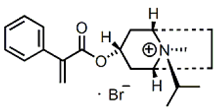 Ipratropium EP Impurity F ; (1R,3r,5S,8r)-8-Methyl-8-(1-methylethyl)-3-[(2-phenylpropenoyl)oxy]-8-azoniabicyclo[3.2.1]octane bromide; 17812-46-3