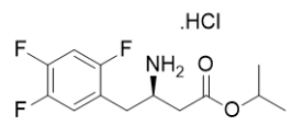 Isopropyl(R)-3-amino-4-(2,4,5-trifluorophenyl) butanoate hydrochloride.