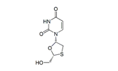 Lamivudine EP Impurity J ;Lamivudine Dione Impurity ; 1-[(2R,5S)-2-(Hydroxymethyl)-1,3-oxathiolan-5-yl]pyrimidine-2,4(1H,3H)-dione | 145986-07-8