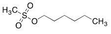 HEXYL METHANE SULPHONATE; Hexyl Mesylate; n-Hexyl Methanesulfonate; Methanesulfonic Acid Hexyl Ester  (CAS: 16156-50-6)