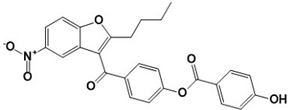 2-Butyl-3-[4-(4-hydroxybenzoyloxy)benzoyl]-5-nitrobenzofuran  (CAS: N/A)