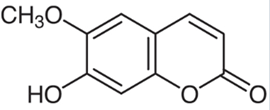 Scopoletin; Chrysatropic acid; Buxuletin; Escopoletin; 6-Methoxyumbelliferone; 6-Methylesculetin; Esculetin-6-methyl ether; 7-Hydroxy-6-methoxy-2H-1-benzopyran-2-one; Gelseminic acid; Murrayetin; 7-Hydroxy-6-methoxycoumarin (CAS: 92-61-5)