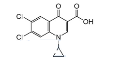 6,7-dichloro-1-cyclopropyl-4-oxo-1,4-dihydroquinoline-3-carboxylic acid ; 6,​7-​Dichloro-​1-​cyclopropyl-​1,​4-​dihydro-​4-​oxo-3-​quinolinecarboxylic acid |  93107-31-4