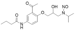 Acebutolol nitroso Impurity; Acebutolol nitroso Impurity;  N-(3-acetyl-4-(2-hydroxy-3-(isopropyl(nitroso)amino)propoxy)phenyl)butyramide (CAS: N/A)