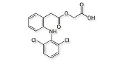 Aceclofenac ; [[[2-[(2,6-Dichlorophenyl)amino]phenyl]acetyl]oxy]acetic acid  |  89796-99-6