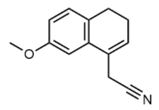 AgoM4 Endonitrile; 2-(7-methoxy-3,4-dihydronaphthalen-1-yl)acetonitrile  (CAS: 861960-34-1)