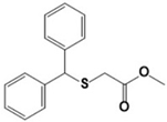 Methyl 2-(benzhydrylthio)acetate  (CAS: 118286-24-1)