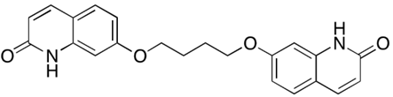 7,7’-( butane-1,4-diylbis(oxy))bis(quinolin-2(1H)-one)  (CAS: 2116542-19-7)