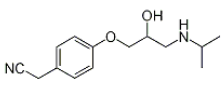 Atenolol Impurity H; 2-[4-[(2RS)-2-hydroxy-3-[(1-methylethyl)amino]propoxy]phenyl]acetonitrile  (CAS: 29277-73-4)