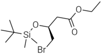 (3S)-3-(tertiary butyl-dimethylsilanyloxy)-4-bromobutanoic acid ethyl ester (CAS: 820238-40-2)