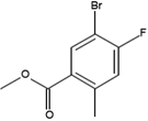 Methyl 5-bromo-4-fluoro-2-methylbenzoate  (CAS: 1564624-36-7)