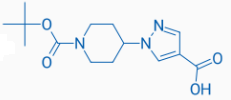 1-(1-(tert-Butoxycarbonyl)piperidin-4-yl)-1H-pyrazole-4-carboxylic acid  (CAS: 1034976-50-5)