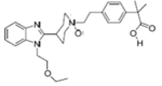 (Trans-1-(4-(2-carboxypropan-2- yl)phenethyl)-4-(1-(2-ethoxyethyl)-1Hbenzo[d]imidazol-2-yl)piperidine-1-oxide)