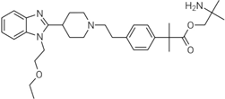 2-Amino-2-methylpropyl4-[2-[4-[1-(2-ethoxyethyl)-1H-benzimidazol-2-yl]-1-piperidinyl]ethyl]-α,α-dimethylbenzeneacetate  (CAS: 2761921-47-3)