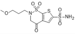 Brinzolamide Impurity D; 2-(3-Methoxypropyl)-4-oxo-3,4-dihydro-2H-thieno[3,2-e][1,2]thiazine-6-sulfonamide 1,1-dioxide  (CAS: 154127-41-0)