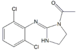 Clonidine EP Impurity B; Clonidine USP RC A;  Acetylclonidine; 1-Acetyl-2-[(2,6-dichlorophenyl)amino]-4,5-dihydro-1Himidazole  (CAS: 54707-71-0)