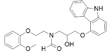 Carvedilol N-formyl Impurity; N-(3-((9H-carbazol-4-yl)oxy)-2-hydroxypropyl)-N-(2-(2-methoxyphenoxy)ethyl)formamide  (CAS: N/A)