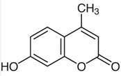 7-hydroxy-4-methyl-2H-chromen-2-one; 4-Methylumbelliferone; β-Methylumbelliferone; 4-MU, 7-Hydroxy-4-methylcoumarin (CAS: 90-33-5)