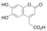2-(6,7-dihydroxy-2-oxochroman-4-yl)acetic acid; 6,7-Dihydroxy-2-oxo-2H-1-benzopyran-4-acetic Acid (CAS: 88404-14-2)