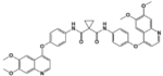 Cabozantinib Dimer Impurity; N,N'-bis(4-((6,7-dimethoxyquinolin-4-yl)oxy)phenyl)cyclopropane-1,1-dicarboxamide  (CAS: N/A)