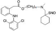 4-(methyl((1-(nitrosothio)cyclohexyl)methyl)amino)butyl 2-(2-((2,6-dichlorophenyl)amino)phenyl)acetate