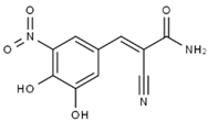 Entacapone Amide;Entacapone Impurity 76;Entacapone impurity 17;Entacapone Amide Impurity;2-Cyano-3-(3,4-dihydroxy-5-nitrophenyl)acrylamide;(E)-2-Cyano-3-(3,4-dihydroxy-5-nitrophenyl)acrylamide;2-Propenamide, 2-cyano-3-(3,4-dihydroxy-5-nitrophenyl)-, (2E)  (CAS: 158693-01-7)