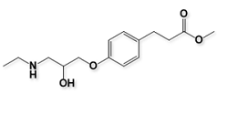N-ETHYL ESMOLOL ; Methyl 3-(4-(3-(ethylamino)-2-hydroxypropoxy)phenyl)propionate