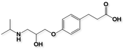 Esmolol Free Acid;  3-(4-(2-Hydroxy-3-(isopropylamino)propoxy)phenyl)propionic acid  (CAS: 81148-15-4)