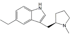 Eletriptan Impurity F; 5-Ethyl-3-[[(2R)-1-methyl-2-pyrrolidinyl]methyl]-1H-indole (CAS: 209682-64-4)