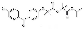 Fenofibrate Impurity G; Fenofibrate Related Compound C; 1-Methylethyl 2-[[2-[4-(4-chlorobenzoyl)phenoxy]-2-methylpropanoyl]oxy]-2-methylpropanoate | 217636-48-1
