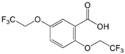 Flecainide EP Impurity D; 2,5-bis(2,2,2-Trifluoroethoxy)benzoic acid  (CAS: 35480-52-5)