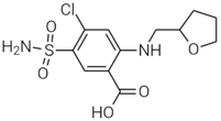 Furosemide EP Impurity F; Tetrahydro Furosemide; 4-Chloro-5-sulfamoyl-2-[[((2RS)-tetrahydrofuran-2-yl)methyl, amino]benzoic acid 	(CAS: 4793-38-8)