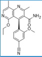 4-(4-cyano-2-methoxyphenyl)-5-ethoxy-2,8-dimethyl-1,6-naphthyridine-3-carboxamide (CAS: 2084136-51-4)