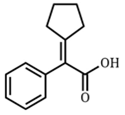 Glycopyrrolate Impurity 4; 2-Cyclopentylidene-2-phenylacetic acid  (CAS: 126497-27-6)
