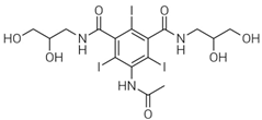 Iohexol Related Compound A; 5-(acetylamino)-N,N'-bis(2,3-dihydroxypropyl)-2,4,6-triiodo-1,3-benzenedicarboxamide (CAS: 31127-80-7)