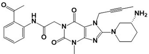 Linagliptin Impurity-L; N-(2-acetylphenyl)-2-[8-[(3R)-3-aminopiperidin-1-yl]-7-(but-2-yn-1-yl)-3-methyl-2,6-dioxo-2,3,6,7-tetrahydro-1H-purin-1-yl]acetamide  (CAS: 2416949-69-2)