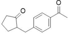 Loxoprofen Impurity 1; 2-[(4-Acetylphenyl)methyl]cyclopentan-1-one (CAS: 96824-28-1)