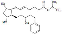 Latanoprost Related Compound A; 5,6-trans-Latanoprost; (Isopropyl (E)-7-[(1R,2R,3R,5S)-3,5-dihydroxy-2-[(3R)-3-hydroxy-5-phenylpentyl]cyclopentyl]-5-heptenoate) (CAS: 913258-34-1)
