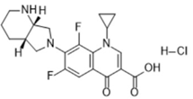 1-cyclopropyl-6,8-difluoro-7-((4aS,7aS)-hexahydro-1H-pyrrolo [3,4-b]pyridine-6(2H)-yl)-4-oxo-1,4-Dihydroquinoline-3- carboxylic acid hydrochloride (CAS: 151282-23-4)