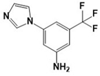 Nilotinib Impurity; 3-(1H-Imidazol-1-yl)-5-(trifluoromethyl)-aniline; 5-(Trifluoromethyl)aniline-3-(1H-imidazol-1-yl); 3-(1H-imidazol1yl)-5(trifluoromethyl)aniline   (CAS: 943320-48-7)