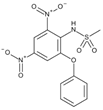 Nimesulide EP Impurity A; N-(2,4-Dinitro-6-phenoxyphenyl)methanesulphonamide (CAS: 51765-56-1)