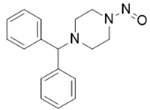(Z)-1-(diphenylmethyl)-4-nitrosopiperazine;  1-benzhydryl-4-nitrosopiperazine  (CAS: 1698-25-5)