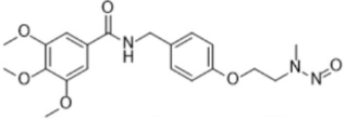 N-Nitroso Desmethyl Trimethobenzamide; 3,4,5-Trimethoxy-N-(4-(2-(methyl(nitroso)amino)ethoxy)benzyl)benzamide (CAS: N/A)